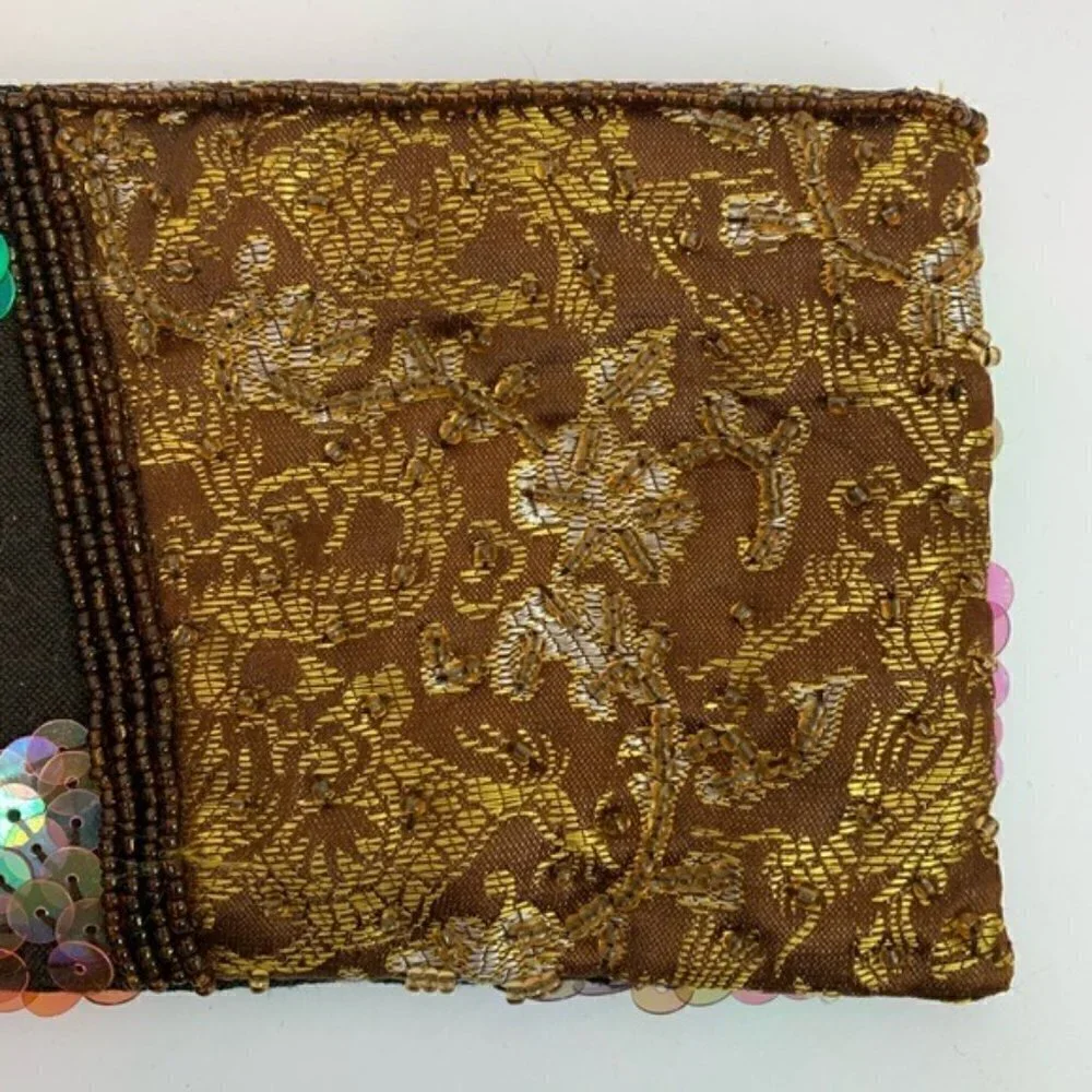 Handmade Sequins Embroidered Embellished Wristlet